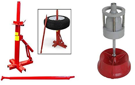 Démonte Pneu 13'' à 21'' Manuel Auto + Equilibreuse de Roue Manuelle Portable