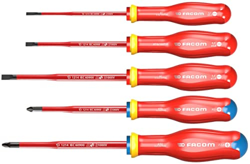 Facom Coffret de tournevis, Multi, 5 Pièces
