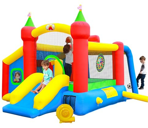 WELLFUNTIME Inflatable Bounce House with Blower