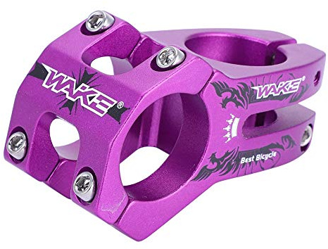 Akozon Potence De Guidon De Vélo De Route De Montagne Durable En Aluminium, 31,8 mm, Creuse, Universelle, Violet, Pour VTT