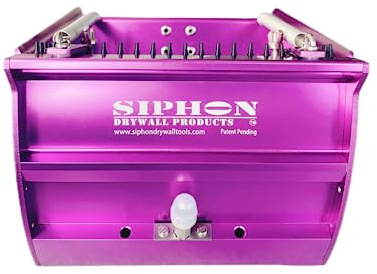 6'' Flat-Max Box - SIPHON DRYWALL PRODUCTS™ | High Capacity +Wider Opening + Quick Clean + Easy Use | Drywall Sheetrock Gyprock Wallboard Finishing |