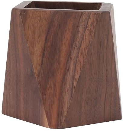 Porte-ustensiles de Cuisine, Ustensiles de Cuisine en Bois, Organisateur de Pots, Comptoir de Cuisine Moderne, Porte-pots pour Cuillères, Spatule, écumoire, Outils de Cuisine,(Rhombique (3.9x4.3in))