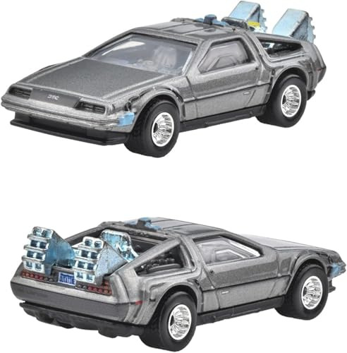 Hot Wheels Regreso al Futuro Modelo DieCast Auto Delorean DMC Back to The Future - Escala 1/64 Longitud 7 cm Pop Culture JBL65