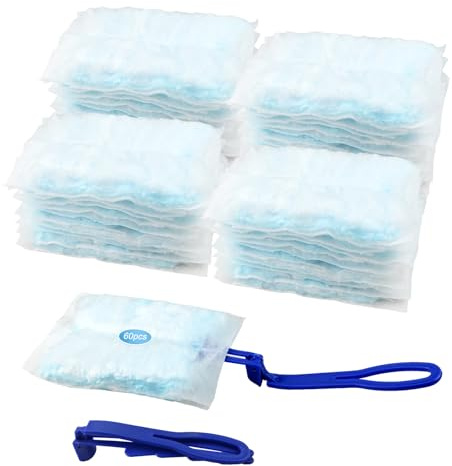 60 Stück Staubmagnet Nachfüllpack - Staubwischer mit 2 Handgriff Duster Staubtücher - Staubwedel für Tücher Staubtücher Reinigungsstaub Staubtuch Nachfüllung - Starterset für Tierhaare Staub Schmutz