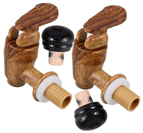 PRETYZOOM 2juegos Kit De Reemplazo De Grifo Y Tapón para Barril Vino Accesorios Vintage para Barricas Vino Blanco Y Tinto Tapón Antigoteo Grifo Sustituible Mantener La Frescura del