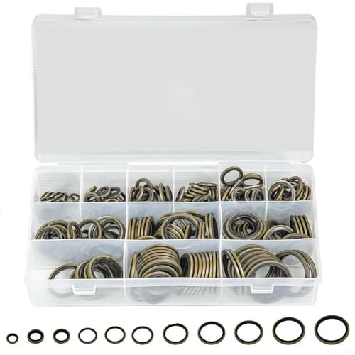 245-teiliges Dichtungssortiment mit 12 Größen für Sanitär-, Automobil- und Reparaturen, entworfen für sichere Abdichtung und Reibungsreduzierung