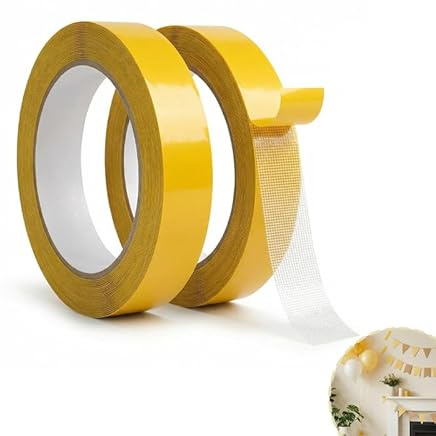 Maoggha 2 Piezas 10 mm x 10 m Cinta Doble Cara Extrafuerte, Cinta para Dobladillos en Ropa, Sin Necesidad de Costura ni Plancha, para Manualidades y Decoración del Hogar, Cortinas, Pantalones