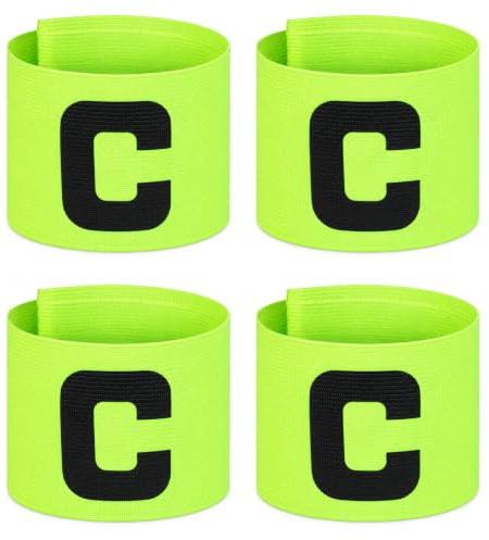 Lot de 4 bandeaux de capitaine réglables pour enfant