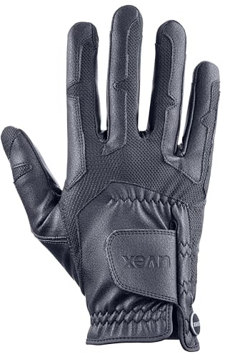 Uvex ventraxion - Flexibler Reithandschuh für Damen und Herren - exzellenter Grip & strapazierfähig - touchscreenfähig - 4D-Stretch an Fingern - Blue - 8-9