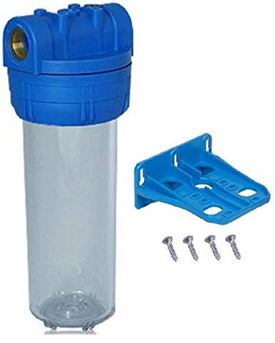 Planet-Aqua Filtergehäuse 10 Zoll 1/2 Gewinde Anschluss u Wandhalterung als Zubehör Wasser Vorfilter Gehäuse osmoseanlage Wasserfilter Trinkwasser Filter Anlage Hauswasserwerk Brunnen