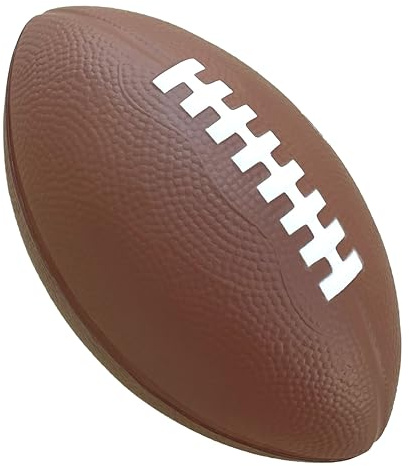 LMC Products Foam Football - 7 Easy Grip Small Footballs for Kids - Youth Size Quality Soft Foam Toddler Ball (Brown)