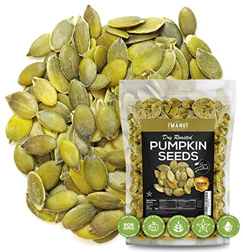 Oven Toasted Pumpkin Seeds with Sea Salt (Papitas) 32 oz (2 lb) Batch Tested Gluten & Peanut Free | No Oils | No PPO | Non GMO | Vegan and Keto Friendly | Premium Quality