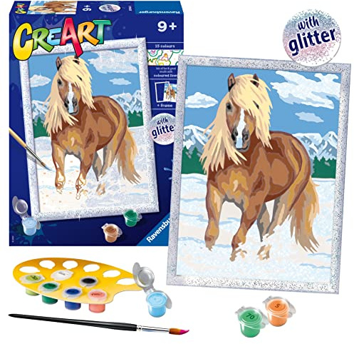 Ravensburger CreArt The Royal Horse Paint by Numbers Kit - Ideal for Kids & Beginners | Complete Set | DIY Home Art Project | Great Gift for Ages 9 and Up