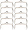 Fermoir Porte Monnaie, 10PCS Rétro Poignee Sac à Main Cadre Bricolage Métal Rectangle D'embrayage Verrouillage Pour Faisant Fournitures Couture Craft Tailor Anse Rectangulaire Coudre Travaux Manuels