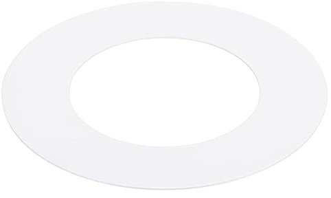 PATIKIL 2.76 ID 4.53 OD Gaffe Anneaux pour Encastré Lumière, Brillant Blanc Gaffe Garniture Anneau Éclairage Luminaire pour Plafond Mur Encastré Cannete Luminaires