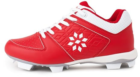 RIP-IT Tacchetti da softball Diamond da donna | Scarpe da softball modellate per donna, Scarlatto, 40.5 EU