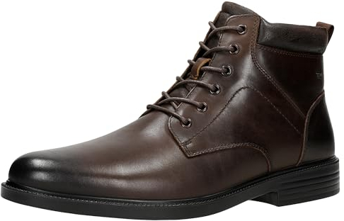 WOJAS - Herren schnürboots, aus hochwertigem Glattleder in Kombination mit Spaltvelours, Herrenschnürboots mit klassischem Design, für Wintersaison, 24050-72 - Dunkelbraun, Gr. 41