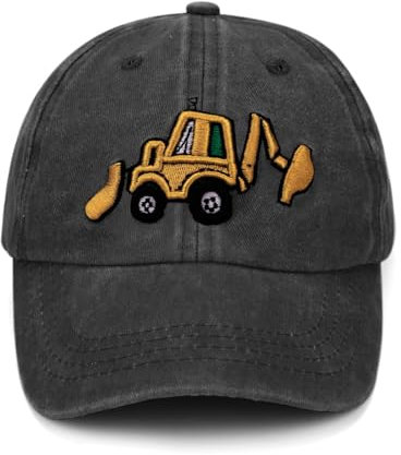 LGWJHCY UV Protection Baseball Cap - Adjustable Cotton Summer Hat for Boys and Girls 2-5 Years (Black)