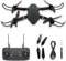 ilkqeppe Mini Drone with 4K Dual Camera for Adults, Optical Flow Hover 2.0, 6-Axis Gimbal Stabilization, Auto Return, Aircraft-grade Alloy Frame, 3 Batteries for 21-Min Flight Time