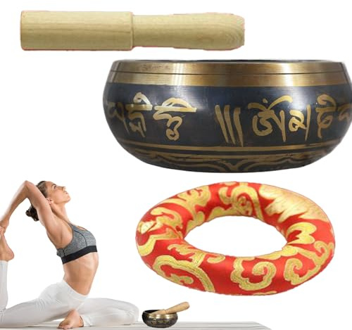 Ciotola Sonora Decorativa - Campana Tibetana Estetica, Strumento Antistress | Campana Tibetana Terapeutica Per Santuario Domestico, Spazio Benessere, Miglioramento Della Pace Interiore, Decorazione Pe