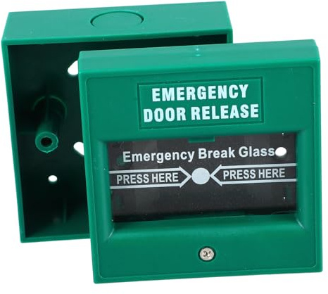 SHINEOFI Fire Alarm Keys Manual Activation Emergency Alarm Button with Rapid Response Plastic Fire Emergency Door Release Button Safety