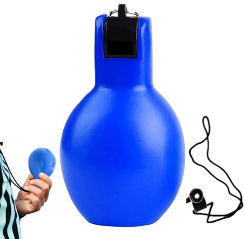 Squeeze Whistle – 67x67x128mm Portable PVC No-Blow Hand Type | Survival Sports Outdoor Signaling Device | Referee Physical Education Teacher Dog Trainer Tool | Lanyard And Bag Included Hygiene Aid