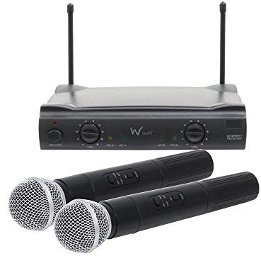 W Audio RM10 Twin Handheld VHF Microphone System