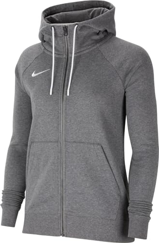 Nike Femme Nike Hoodie, Gris (Charbon Chiné/Blanc), XL EU