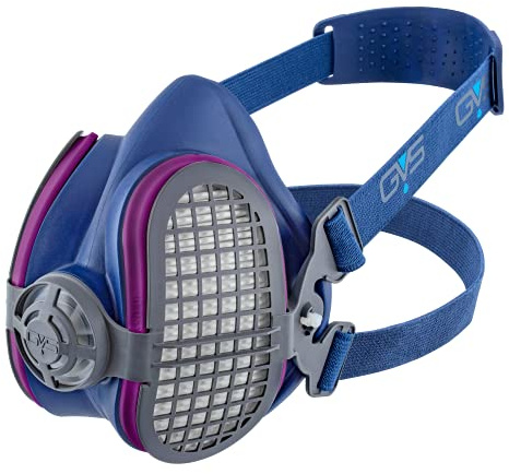 GVS ELIPSE P100 Elastomeric Half Mask with Source Control with Replaceable and Reusable Filters Included