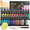 Acrylic paint set 24 x 22ml Perfect for Canvas, Wood, Ceramic, Rock, Fabric & Crafts. Non-Toxic, Quick Dry & Vibrant Colours. Rich Pigments, Lasting Qualit…