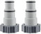 Adaptateur Tuyau Piscine 2 Pièce Raccord Piscine Adaptateurs Filetés Mâles pour Pompe de Vidange De Piscine, pour Tuyau de 1,5 Et 1,25 - Série A