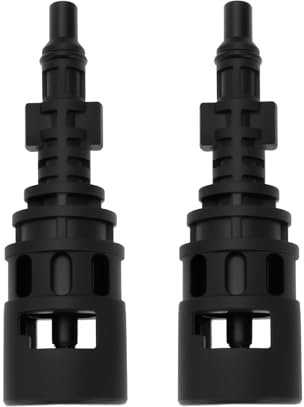OTOTEC 2Pcs Hochdruch Cleaner Adapter Conversion Adapter Coupling Connector Compatible with Karcher Compatible with Lavor Parkside 124x24.5mm Black