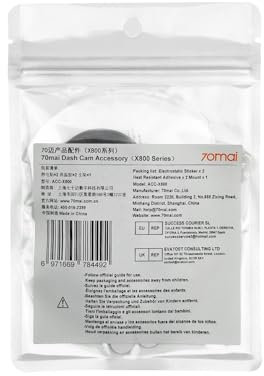 70mai Accesorio para cámara de salpicadero 4K Omni/X800, accesorios para cámara de coche, componentes reemplazables para Dash Cam