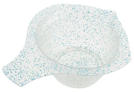 VICASKY Bol de Teinture Professionnel Transparent Mat pour Salon Bol Mélangeur de Couleur Pratique pour Coloration et Soins Capillaires