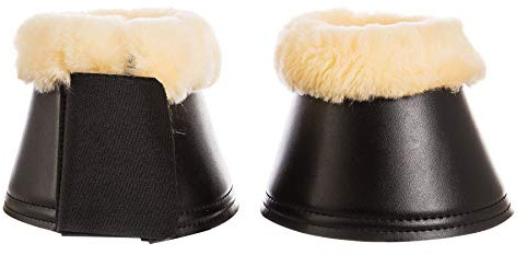 Merauno Lambskin Over Reach Boots Cloche de saut en cuir synthétique avec peau d'agneau (L)