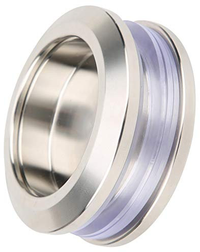 Haofy Maniglia Rotonda in Acciaio Inossidabile Antiruggine per Porta Vetro Doccia, Pomello per Cassetti Bagno Casa, Applicazione per Porta Scorrevole Legno, Cantina, Fienile