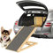 Holz-Hunderampe Katzen Rampe, 70cm Lang Hölzerne Hundetreppe für Bett oder Sofa, für Auto Höhenverstellbar Hunderampe Für Auto Für Großen Hund Haustier Rampe