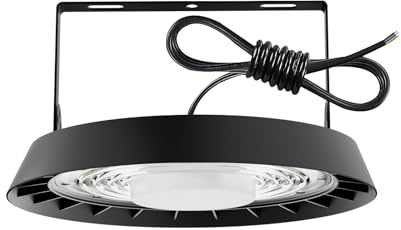 Toobettp UFO LED Industriella Fartyg, 300 W Hög Vik Belysning, 30 000 LM Strålkastare, 6 500 K Vattentät IP65 Spotlight för Gård, Garage, Fabrik, Verkstad