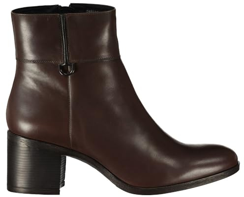 Geox D New Asheel C - Stivaletti da donna, Dk Marrone Nero, 39 EU