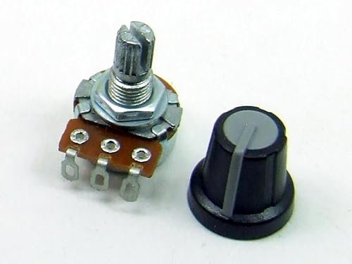 POPESQ® 1 Stk. x Potentiometer mit Kappe 1K Linear Kabel #A2075