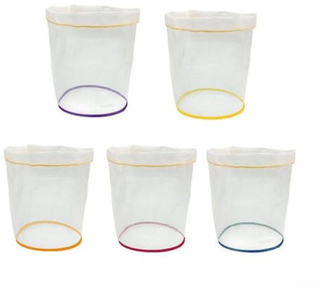 Zilimontt 5pcs bubble mesh bags 1 gallon bubble bag plant essence extractor kit with press mesh
