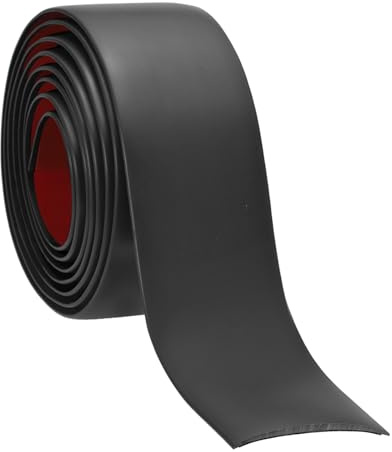 PATIKIL Tira de Transición de Suelo, 2m x 4cm Tira de Umbral Autoadhesivo PVC Perfil Plano de Vinilo Adhesivo para Borde Unir Huecos Puertas Alfombras Baldosas, Negro