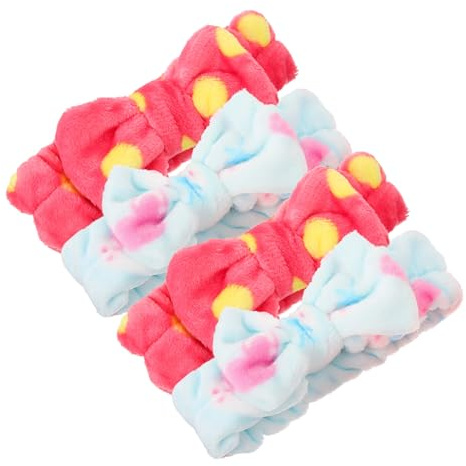 CALLARON 4pièces Bandeau De Lavage Du Visage Bandeau Pour Cheveux Lot Pour Fille Pour Laver Le Visage Pour Salle De Bain