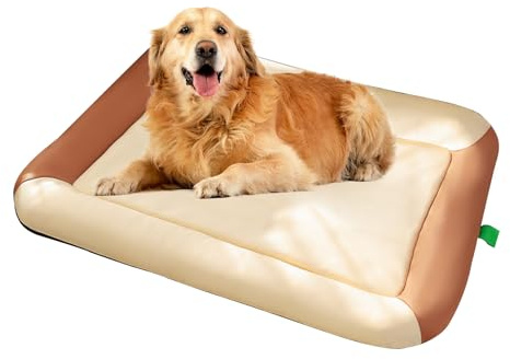 Genérico Cama Impermeable para Perros - Colchón Lavable Antideslizante para Perros | Cojín Suave de Descanso para Auto y Hogar con Alta Elasticidad para Mascotas