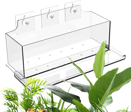 Fioriera rettangolare da finestra, moderna, scatola con adesivi a, contenitore per piante da giardino con vassoio, per casa, balcone, interni ed esterni, erbe aromatiche, verdure