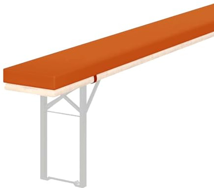 Cuscino imbottito 220 x 25/200 x 25/180 x 30 - Cuscino rimovibile e lavabile per panche da giardino e patio, perfetto per mobili da tenda da birra, 24 190 x 28 x 3 cm