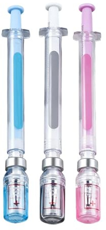 Gel Pens - 3 stycken flaskformad kulspetspenna, smidigt skrivningssystem, bekvämt greppfat, snabbtorkningsfritt tips | perfekt för sjuksköterska skolkontor klassrum priser för hemstudent pojkar