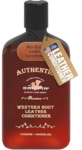 Griffin Leather Boot Conditioner – 8 oz – Deep Conditioning & Moisturizing Formula – Non-Greasy Leather Furniture Conditioner for Shoes, Saddles & More – Restores Softness & Prevents Cracks