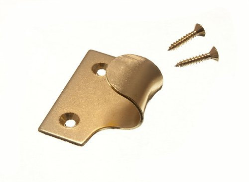 2 x fönsterlucka SASH Lift PULLS mässingspläterad EB stål + skruvar