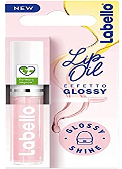 Labello Lip Oil Effetto Glossy – Glossy Shine 5.5 ml, Lucidalabbra volumizzante e idratante, Olio labbra con oli di origine 100% naturale, Lip gloss per labbra morbide e luminose